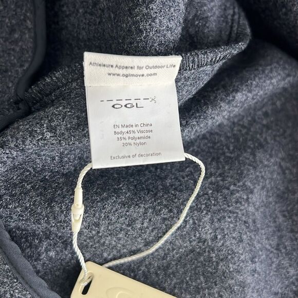 007 NWT OGL Wool-like Flared Maxi Skirt -Heather Black Size XL - Picture 5 of 9